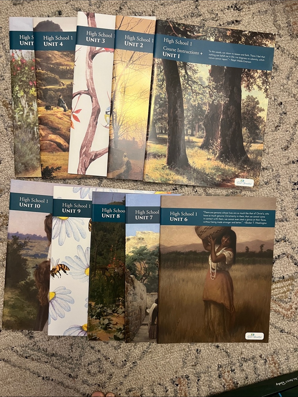 The Good & The Beautiful High School Unit Booklet Set - NWOT